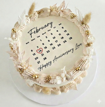 Red Velvet Calendar Cake.
